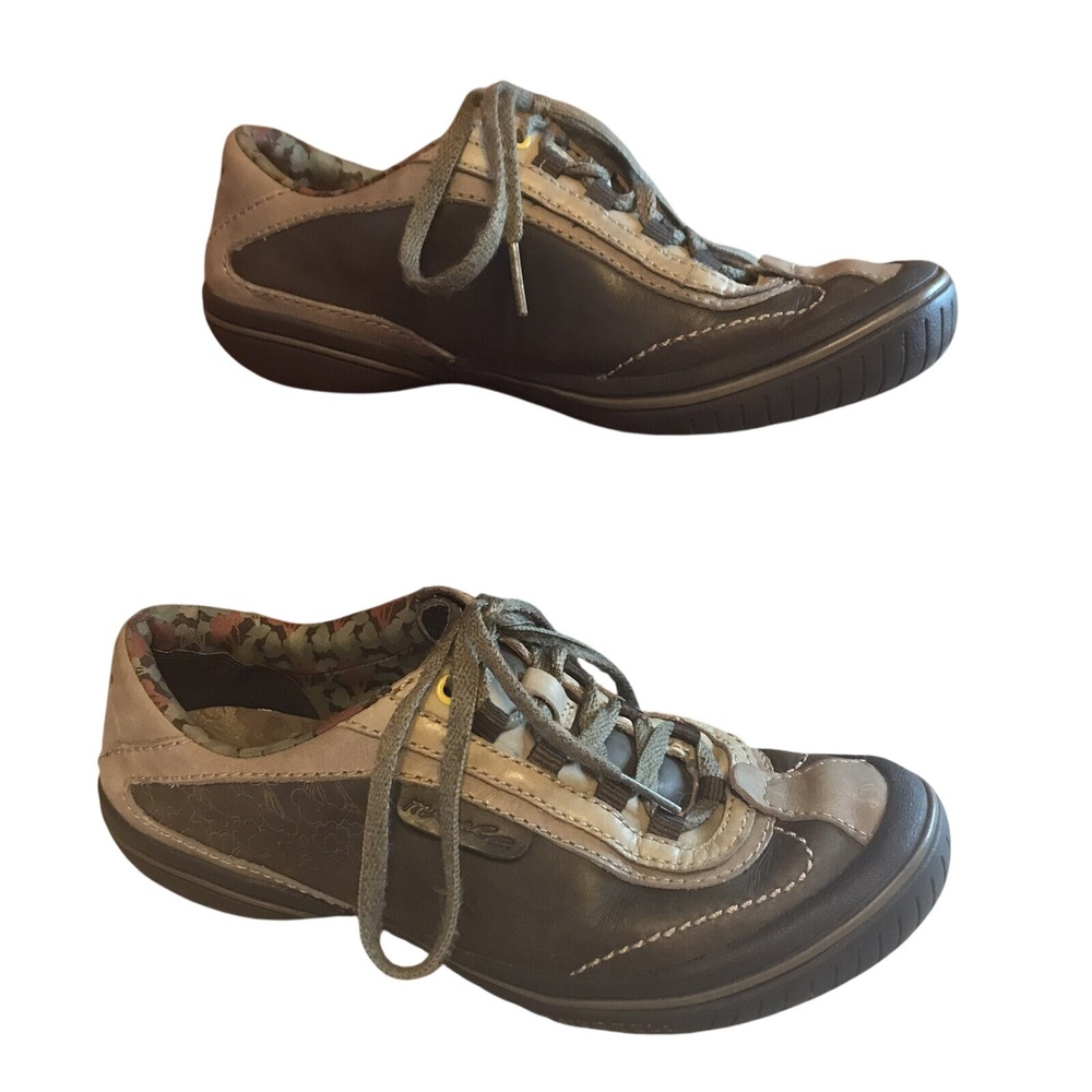 Merrell Floral Brown‎ Lace Up Size 6 Womens Sneaker Shoes